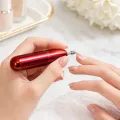 Фрезер для манікюру та педикюру Flawless Salon Nails червоний • Портативна машинка для нігтів з насадками для домашнього догляду