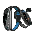 Фитнес браслет Smart Watch TWS T90 2 в 1 ∙ Умные часы + беспроводные наушники ∙ Шагомер ∙ Пульс ∙ Оксиметр ∙ Статистика сна и активности