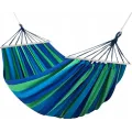 Гамак гавайский хлопковый двухместный, 150 x 200 см садовый с деревянными планками перекладинами для дома, дачи, сада