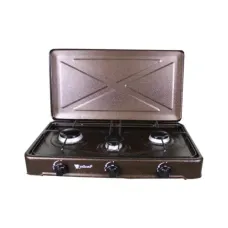 Газовая настольная плита на 3 конфорки YUCEL O-300-LPG-CUPPER • Трехконфорочная плита для дома, дачи, летней кухни и приготовления пищи Газовая настольная плита на 3 конфорки YUCEL O-300-LPG-CUPPER • Трехконфорочная плита для дома, дачи, летней кухни и приготовления пищи