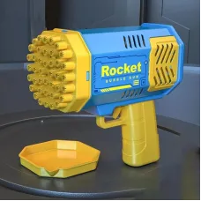 Генератор мыльных пузырей Bazooka Rocket Bubble Gun 69 • Пушка для мыльных пузырей с отверстиями и подсветкой Генератор мыльных пузырей Bazooka Rocket Bubble Gun 69 • Пушка для мыльных пузырей с отверстиями и подсветкой