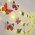Гирлянда Бабочки KAR292 3 м 30 LED • Декоративная LED гирлянда KAR292 с 15 разноцветными бабочками и теплым светом для интерьера и праздников