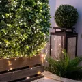 Гирлянда Роса 200 м 2000 LED зеленый провод, теплый белый • Светодиодная гирлянда-нить Роса с пультом управления, 8 режимами свечения и питанием от сети 220 В для елки и праздничного декора