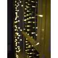 Гирлянда штора Водопад на окно Холодный белый цвет свечения, 3х2м 240 LED с коннектором