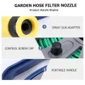 Гибкий поливочный шланг Garden Hose 10 м • Удлиняющийся шланг для сада огорода и дачи с универсальным подключением
