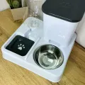 Кормушка с поилкой Pet Automatic 2 в 1 белая • Автоматическая гравитационная кормушка Pet Automatic для кошек и собак с подачей сухого корма и воды без электричества