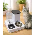 Кормушка с поилкой Pet Automatic 2 в 1 белая • Автоматическая гравитационная кормушка Pet Automatic для кошек и собак с подачей сухого корма и воды без электричества