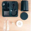Кормушка с поилкой Pet Automatic 2 в 1 синяя • Автоматическая гравитационная кормушка Pet Automatic для кошек и собак с резервуарами для сухого корма и воды без электричества