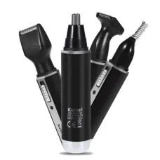 Гигиенический триммер Kemei KM-6630 аккумуляторный для стрижки волос, носа, ушей, висков и шеи 4 в 1