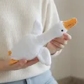 Игрушка-подушка в форме гуся 90 см «Гусь-обнимусь» • Длинная мягкая обнимашка с крыльями и лапами для детей и взрослых, отдыха и декора