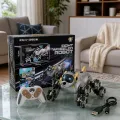 Іграшка-робот Eight Wheeled ROBOT DOG із пультом керування • радіокерований собака на 8 колесах з акумулятором 3,7 В і ефектом водяної пари