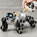 Іграшка-робот Eight Wheeled ROBOT DOG із пультом керування • радіокерований собака на 8 колесах з акумулятором 3,7 В і ефектом водяної пари