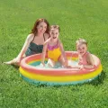 Игровой детский надувной бассейн INTEX 57422 147×33 см с надувным дном • Надёжное летнее развлечение для детей от 3 лет