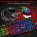 Игровой комплект Gaming Combo 4-in-1 T-Wolf TF-400 черный • Геймерский набор клавиатура, мышь, наушники и коврик для ПК