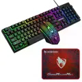 Игровой комплект Gaming Combo 4-in-1 T-Wolf TF-400 черный • Геймерский набор клавиатура, мышь, наушники и коврик для ПК