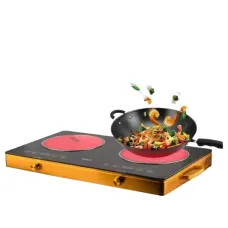 Инфракрасная электрическая плита RAF 8088 ∙ Электроплита на 2 конфорки с сенсорным управлением и дисплеем, 4800W