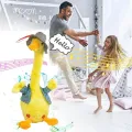 Интерактивная детская говорящая игрушка – повторюшка Гусь Dansing Duck ∙ Музыкальная танцующая утка повторюха с LED подсветкой