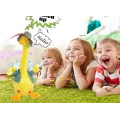Интерактивная детская говорящая игрушка – повторюшка Гусь Dansing Duck ∙ Музыкальная танцующая утка повторюха с LED подсветкой