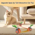 Интерактивная игрушка для кошек с вращающимся хвостом и автоматическим движением • Умный мяч с двумя скоростями и зарядкой Type-C