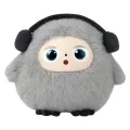 Интерактивная плюшевая AI-игрушка Ledodo с LED-глазами серая • Мягкая игрушка с искусственным интеллектом для детей