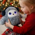 Интерактивная плюшевая AI-игрушка Ledodo с LED-глазами серая • Мягкая игрушка с искусственным интеллектом для детей