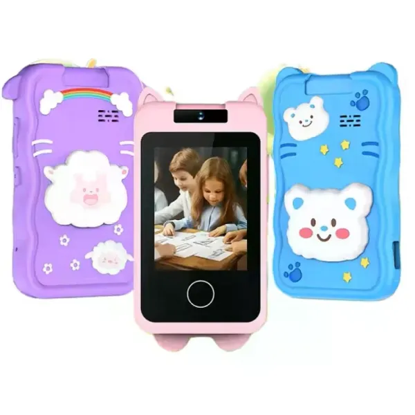 Интерактивный детский смартфон 2.8 inch с сенсорным IPS-экраном • Игрушечный смартфон для детей с камерой, играми, музыкой и развивающими функциями