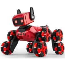 Интерактивный робот собака 8-wheel Mechanical Dog NO.1028 с пультом д/у • Игровой робот-собачка с 8 колесами и дистанционным управлением