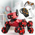 Интерактивный робот собака 8-wheel Mechanical Dog NO.1028 с пультом д/у • Игровой робот-собачка с 8 колесами и дистанционным управлением
