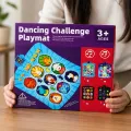 Интерактивный танцевальный коврик Dancing Challenge Playmat для детей от 3 лет • Музыкальный игровой мат с Bluetooth, подсветкой, режимами игры и уровнями сложности