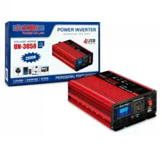 Інвертор 5 CORE UN-3058 2500W 12V • Перетворювач напруги 5 CORE UN-3058 12V-220V 1100 Вт з USB та модифікованою синусоїдою Інвертор 5 CORE UN-3058 2500W 12V • Перетворювач напруги 5 CORE UN-3058 12V-220V 1100 Вт з USB та модифікованою синусоїдою