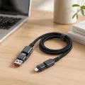 Кабель USB — Lightning 26X-197 1 м • Усиленный зарядный кабель 26X-197 USB — Lightning для быстрой зарядки и передачи данных