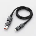 Кабель USB — Lightning 26X-197 1 м • Усиленный зарядный кабель 26X-197 USB — Lightning для быстрой зарядки и передачи данных