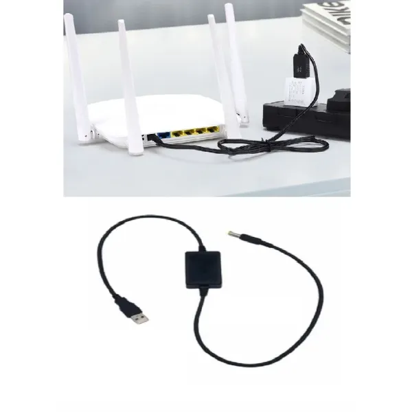 Кабель питания для роутера / модема USB-DC 12V Переходник преобразователь питания USB 5V to DC 12V