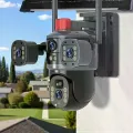 Камера видеонаблюдения 4G на солнечной батарее Active Pixel G13 Pro • Уличная PTZ SIM-камера 4 МП с объективом 2+1, поворотом 360°, двусторонней связью и защитой IP66