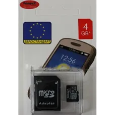 Карта Флэш-Памяти WIMPEX microSD 4GB PR3 Карта Флэш-Памяти WIMPEX microSD 4GB PR3
