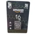 Карта памяти Micro SDHC 16GB Amazon pro microSD Микро СД карта с адаптером