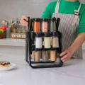Карусель для специй 360° Spice Rack на 18 баночек · Кухонный органайзер – спецовница на вращающейся подставке