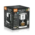 Кофеварка полуавтоматическая с капучинатором RAF R113 ∙ Кофе-машина на 2 чашки, 1.6 л, 850 Вт