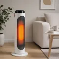 Керамический обогреватель Tower Heat 2000 Вт белый • Напольный тепловентилятор Tower Heat 2000 Вт с пультом, таймером и защитой от перегрева