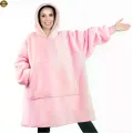 Худи Huggle Hoodie M-118 розовое • Толстовка с капюшоном Huggle Hoodie M-118 розового цвета ultra plush blanket hoodie плед-худи для дома отдыха и комфортного использования
