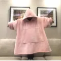 Худи Huggle Hoodie M-118 розовое • Толстовка с капюшоном Huggle Hoodie M-118 розового цвета ultra plush blanket hoodie плед-худи для дома отдыха и комфортного использования