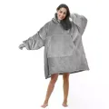 Худи Huggle Hoodie M-118 серый • Толстовка с капюшоном Huggle Hoodie M-118 серого цвета ultra plush blanket hoodie плед-худи для дома и отдыха