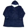 Худі Huggle Hoodie M-118 синє • Толстовка з капюшоном Huggle Hoodie M-118 синього кольору ultra plush blanket hoodie плед-худі для дому та комфортного відпочинку