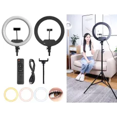 Кольцевая LED лампа диаметром 36 см AL-360 с сенсорными кнопками и пультом | Селфи-лампа без штатива Кольцевая LED лампа диаметром 36 см AL-360 с сенсорными кнопками и пультом | Селфи-лампа без штатива