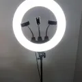 Кольцевая LED лампа SLP-G500 45 см 3 крепления телефона с пультом 220V| Селфи лампа| LED кольцо
