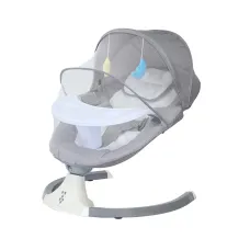 Колыбель - качалка для ребенка ∙ Детские электрокачели-шезлонг ∙ Розовая / серая Колыбель - качалка для ребенка ∙ Детские электрокачели-шезлонг ∙ Розовая / серая