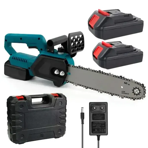Компактная аккумуляторная пила CHAIN SAW с шиной 12 и двумя батареями• Цепная пила M-9019 на аккумуляторе