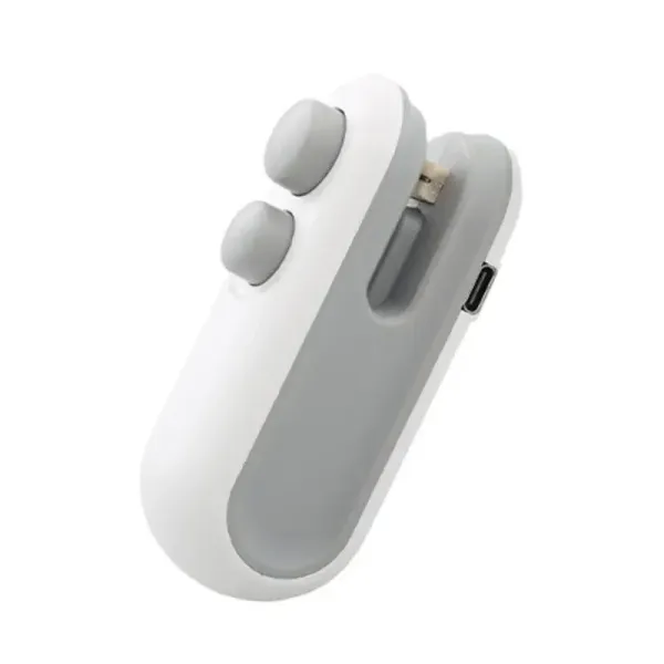 Компактный мини вакууматор аккумуляторный MA674 • Портативный вакуумный упаковщик для продуктов • Беспроводной вакууматор для кухни, хранения и поездок