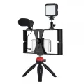 Комплект для влогинга Video Making Kit AY49X для смартфона • Набор для блогинга AY49X для смартфона с микрофоном и светом