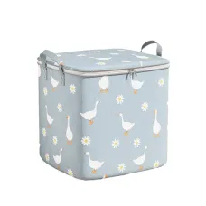 Корзина для хранения вещей Goose Basket, 100 л · Органайзер с крышкой Гуси для белья, одежды, игрушек, 40х50х50 см Корзина для хранения вещей Goose Basket, 100 л · Органайзер с крышкой Гуси для белья, одежды, игрушек, 40х50х50 см